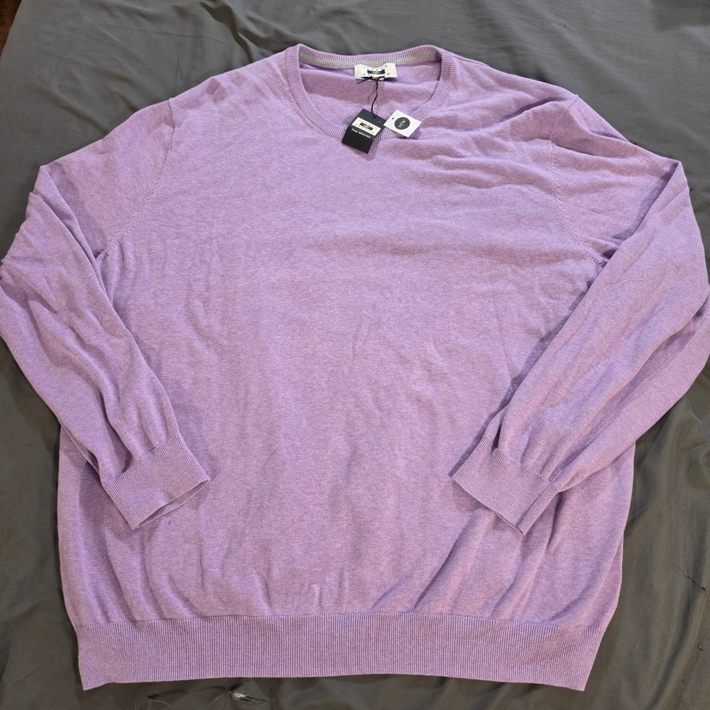 Joseph Abboud Mens Pima Cotton Sweater Purple Classic Fit 3X NWT